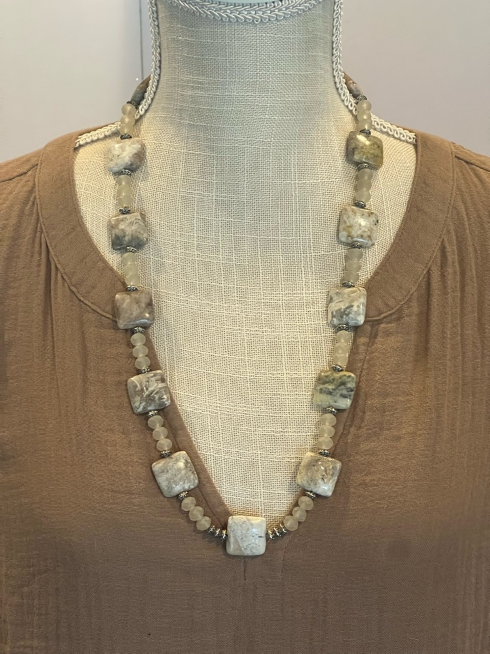 Picasso Jasper Stone Necklace